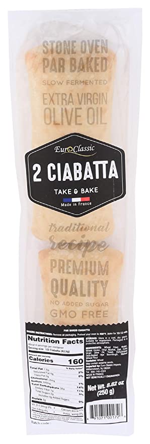  Euro Classic Imports, Ciabatta Extra Virgin Olive Oil 2 Count, 8.82 Ounce  - 891071001726