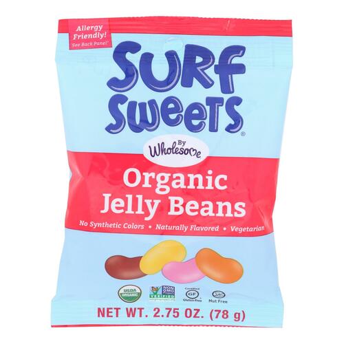 Surf Sweets Organic Jelly Beans - Case Of 12 - 2.75 Oz. - 891475001056