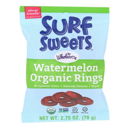 Surf Sweets - Candy Fruity Rings - Case Of 12-2.75 Oz - 891475001537