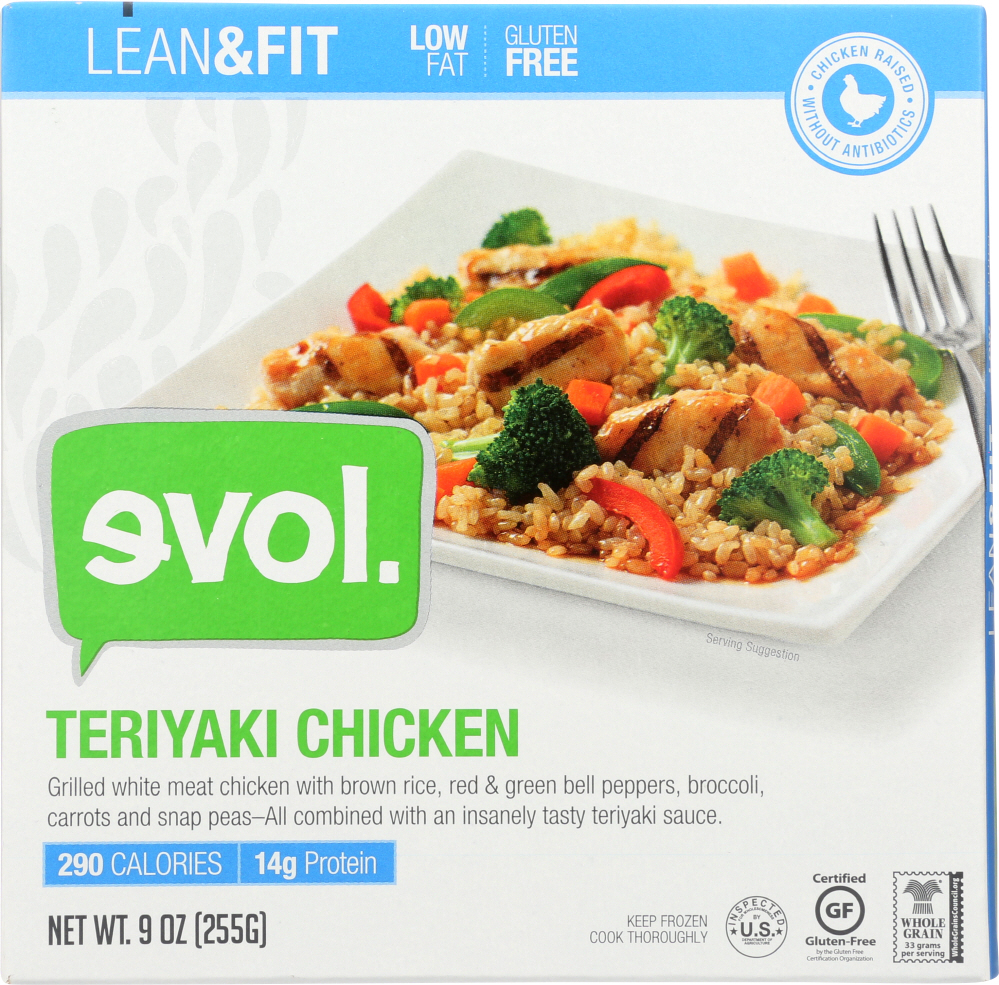Evol, Lean & Fit Teriyaki Chicken - 891627009008