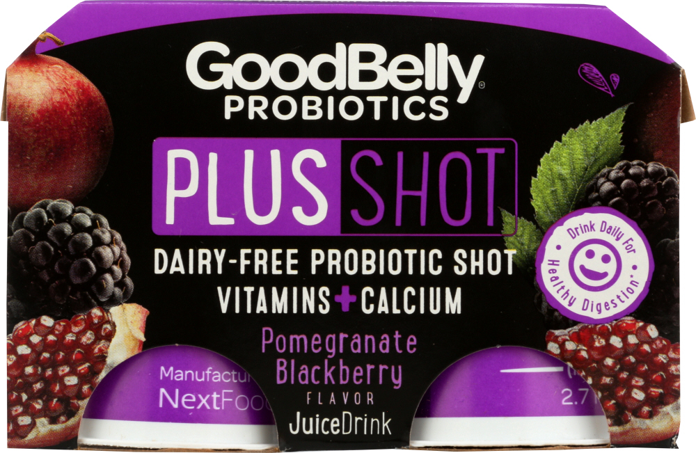GOOD BELLY: Plus Shot Pomegranate Blackberry Juice, 10.8 oz - 0891770002147