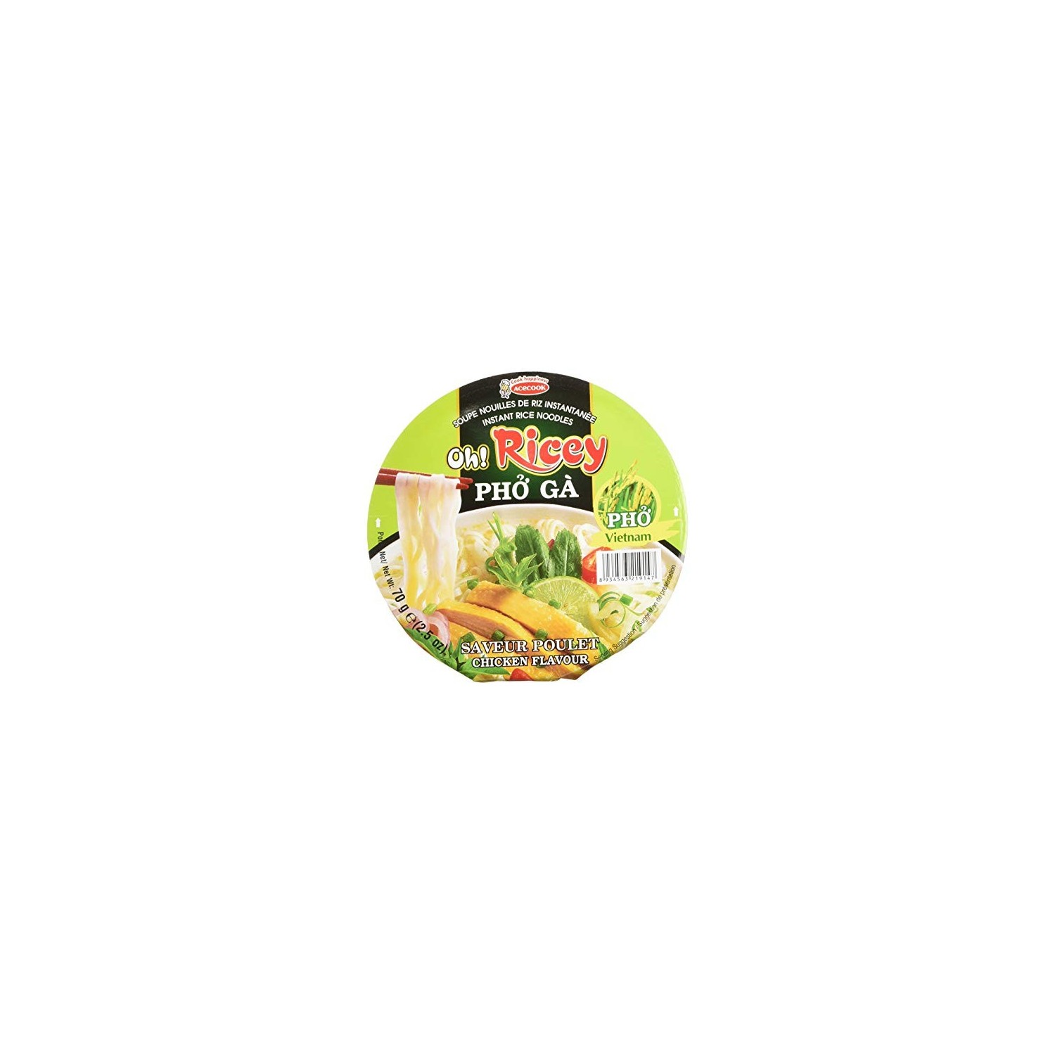 Oh Ricey pho ga, arôme poulet - 8934563219147