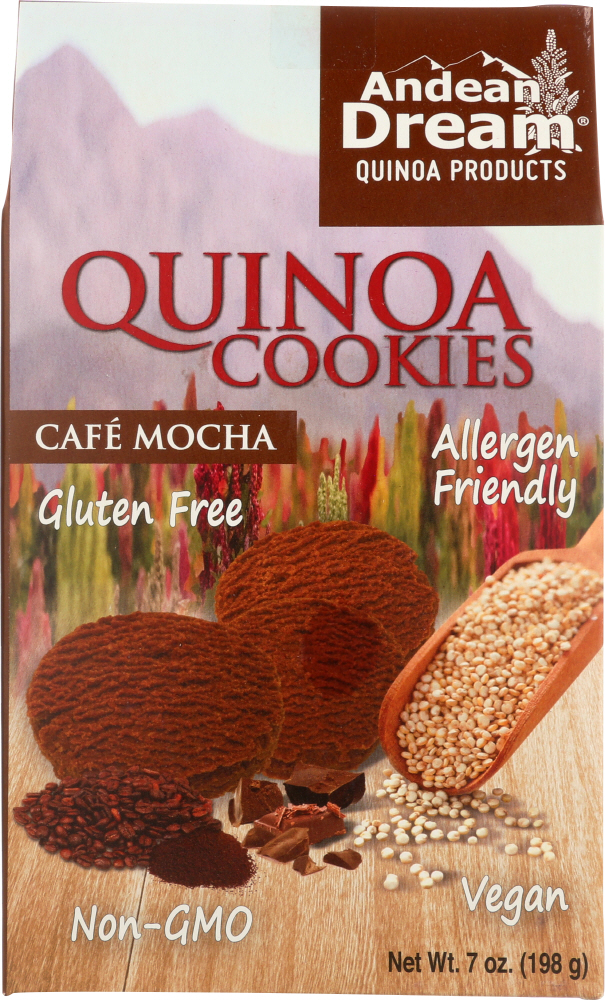 ANDEAN DREAM: Quinoa Cookies Cafe Mocha, 7 oz - 0893470001444