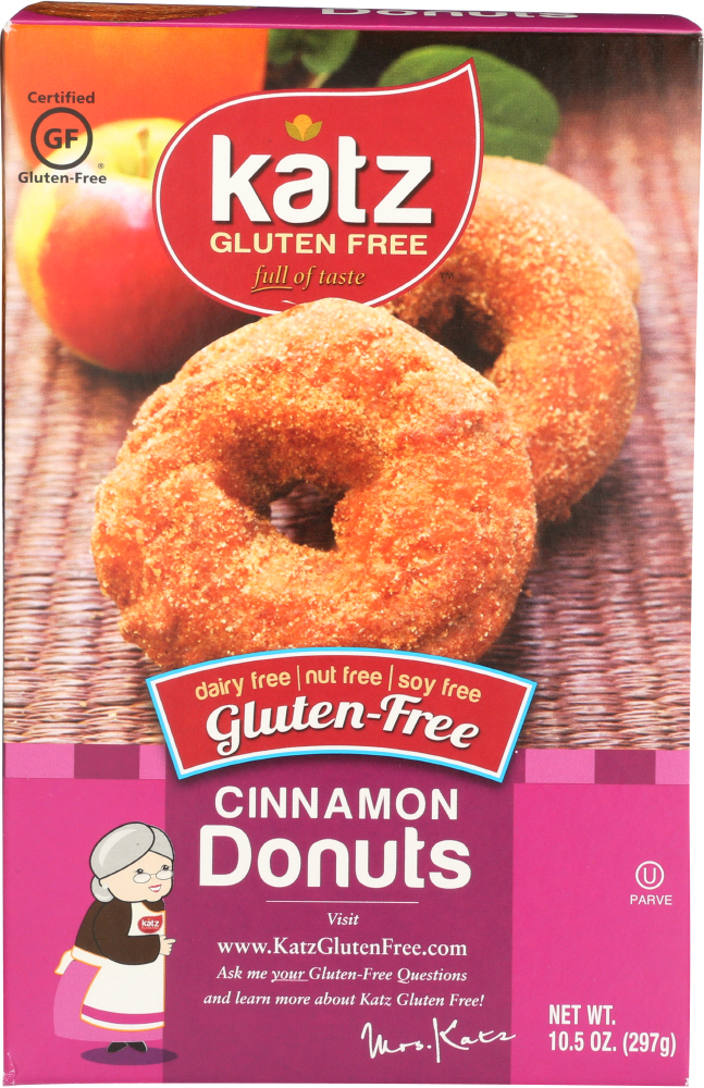KATZ: Gluten Free Cinnamon Donuts, 10.5 oz - 0893536002644