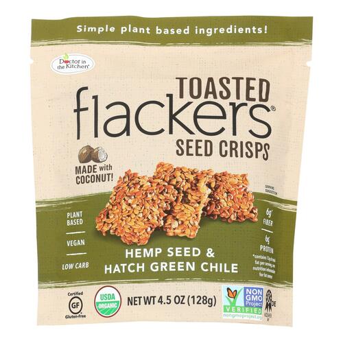 DOCTOR IN THE KITCHEN: Crisps Hemp Hatch Green Chile, 4.5 oz - 0893615002138