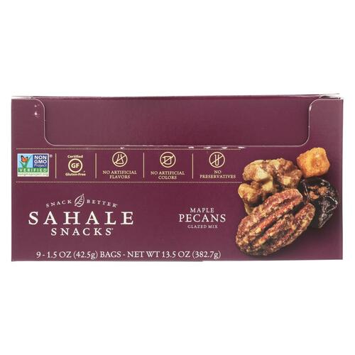 Sahale Snacks Maple Pecans Glazed Mix - Case Of 9 - 1.5 Oz - 893869000188