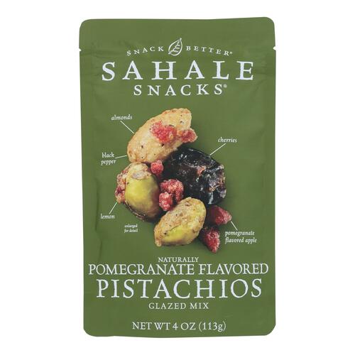 Sahale Snacks Premium Blend Pistachio - Pomegranate - Case Of 6 - 4 Oz. - 0893869000720