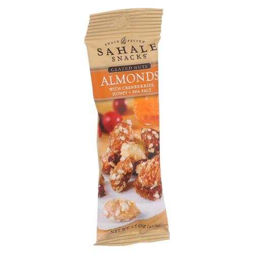 Sahale Snacks Glazed Nuts - Almonds With Cranberries Honey And Sea Salt - 1.5 Oz - Case Of 9 - 0893869003271