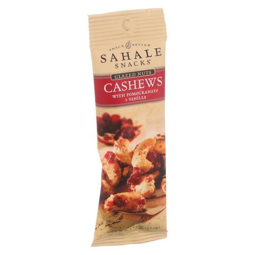 Sahale Snacks Glazed Nuts - Cashews With Pomegranate And Vanilla - 1.5 Oz - Case Of 9 - 0893869003288