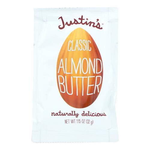 Justin's Nut Butter Squeeze Pack - Almond Butter - Classic - Case Of 10 - 1.15 Oz. - 894455000186