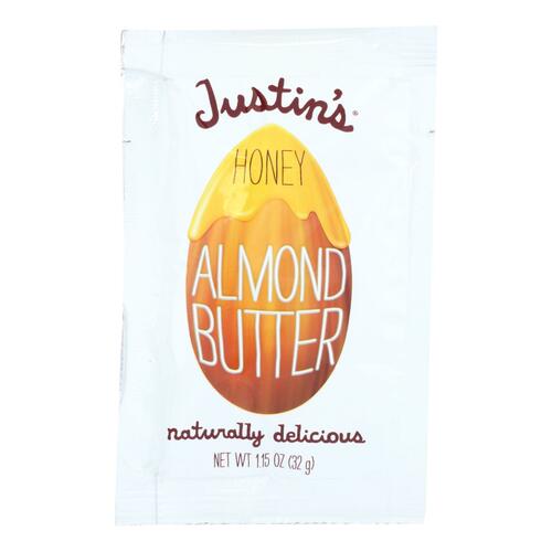 Justin's Nut Butter Squeeze Pack - Almond Butter - Honey - Case Of 10 - 1.15 Oz. - 894455000193