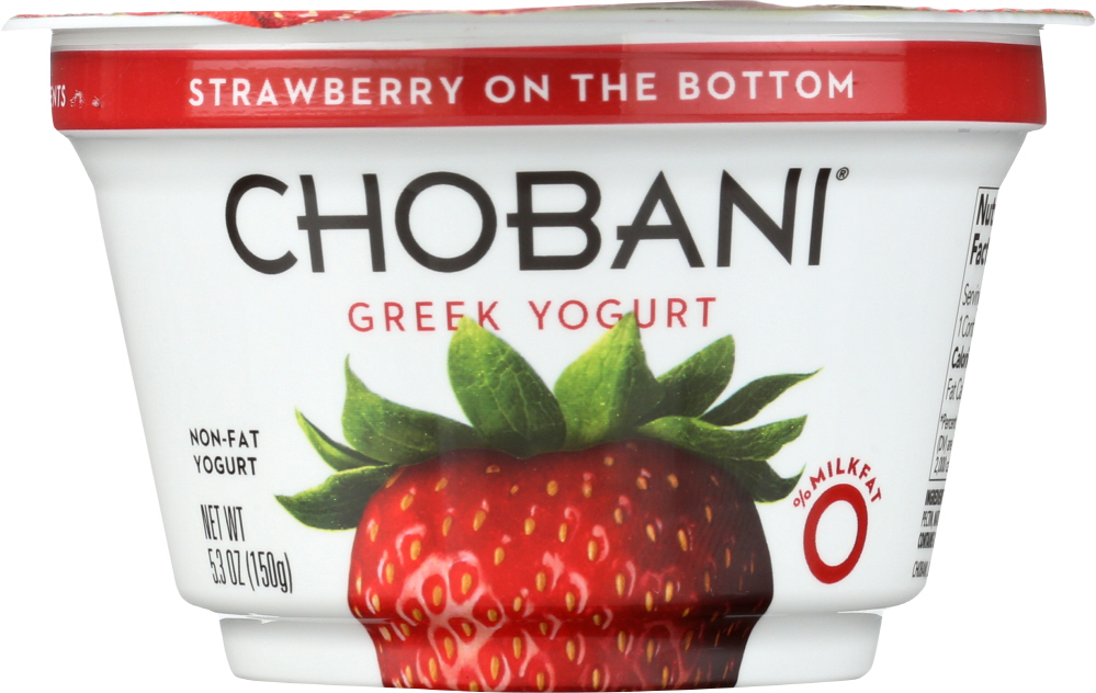 Non-Fat Greek Yogurt With Strawberry On The Bottom, Strawberry - 894700010045