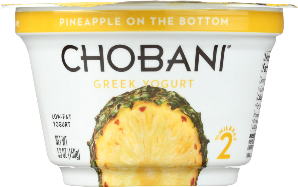 Low-Fat Greek Yogurt With Pineapple On The Bottom, Pineapple - capn