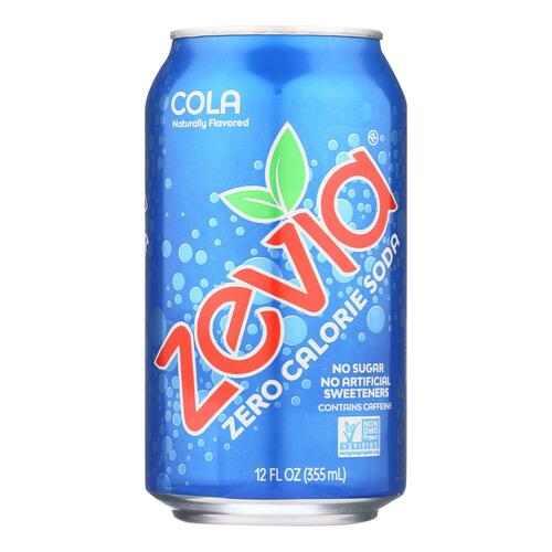 Zevia Soda - Zero Calorie - Cola - Can - 6/12 Oz - Case Of 4 - 0894773001018