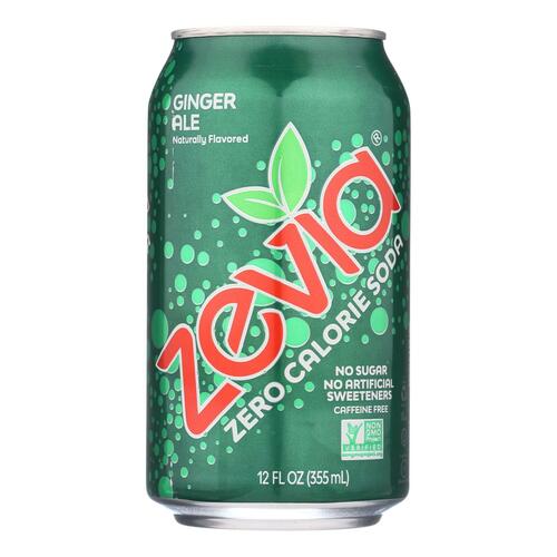 Zevia Soda - Zero Calorie - Ginger Ale - Can - 6/12 Oz - Case Of 4 - 0894773001117
