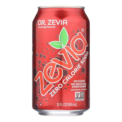 Zevia Soda - Zero Calorie - Dr Zevia - Can - 6/12 Oz - Case Of 4 - 0894773001155