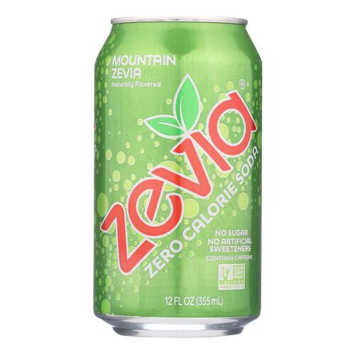 Zevia Soda - Zero Calorie - Mountain Zevia - Can - 6/12 Oz - Case Of 4 - 0894773001186
