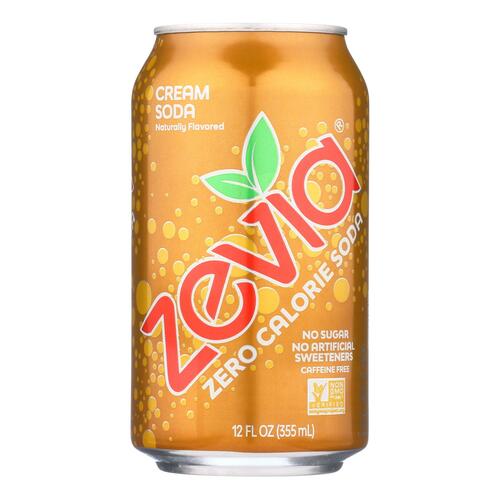 Zevia Soda - Zero Calorie - Cream Soda - Can - 6/12 Oz - Case Of 4 - 0894773001223