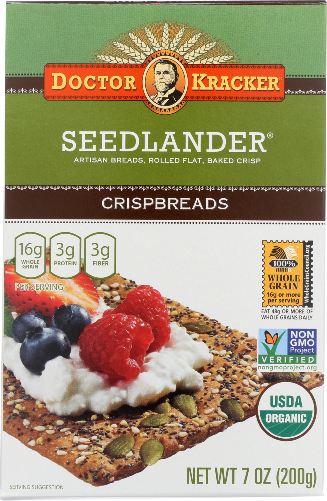 DR KRACKER: Crispbreads Seedlander, 7 oz - 0895538000116