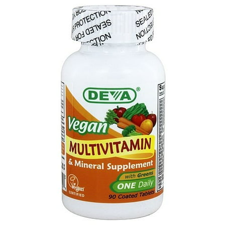 Deva Nutrition - Vegan Multivitamin & Mineral One Daily with Greens - 90 Tablets - 895634000027