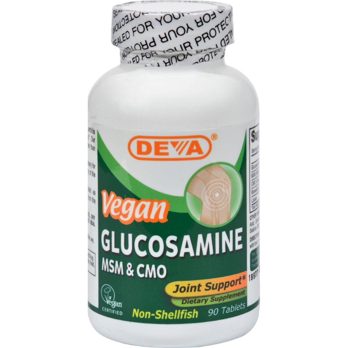 Deva Vegan Glucosamine MSM and CMO - 90 Tablets - 895634000065