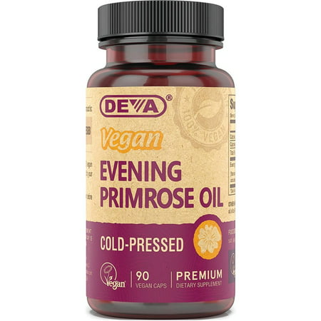 Vegan Premium Evening Primrose Oil 90 Vegan Caps Deva - 895634000249