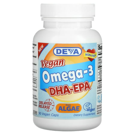 Deva Nutrition Vegan Omega 3 DHA-EPA Vagan Capsules 90 Ea - 895634000553