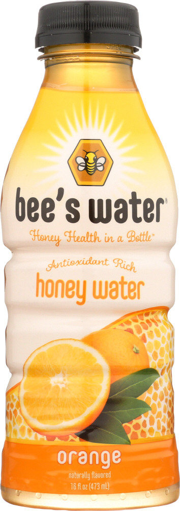 BEES WATER: Orange Honey Water, 16 oz - 0895741002136