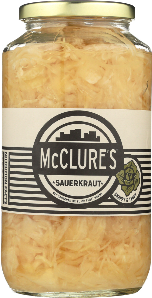 MCCLURES: Sauerkraut, 32 oz - 0896180001773