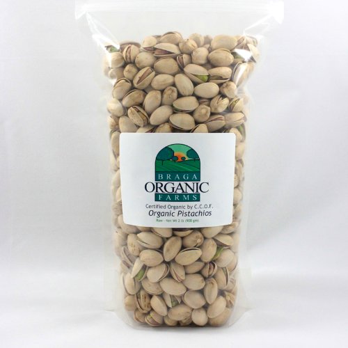  Braga Organic Farms Organic Raw Inshell Pistachios 2 lb. bag  - 896547002283