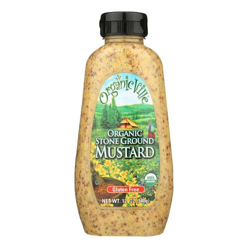 Organic Ville, Organic Stone Ground Mustard - 896859000656