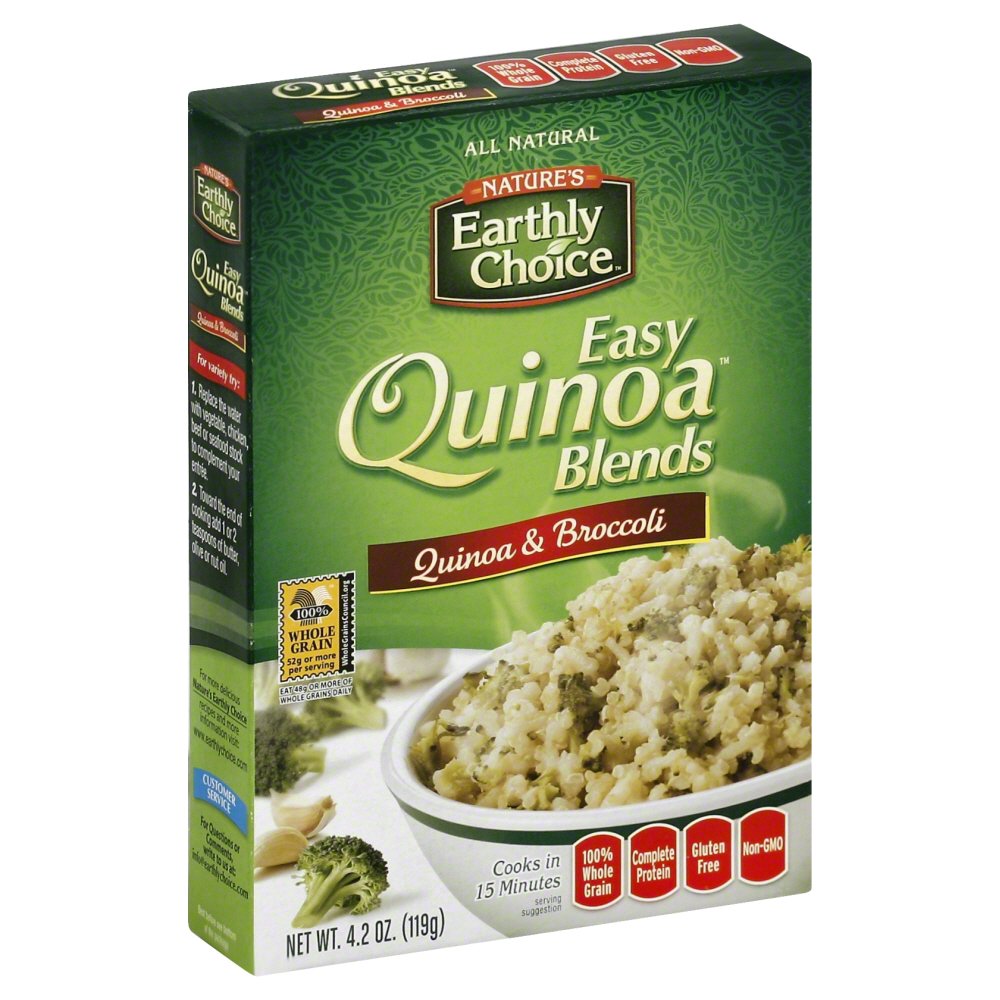 NATURES EARTHLY CHOICE: Quinoa Blends Thai Broccoli with Edamame, 4.2 oz - 0897034002557
