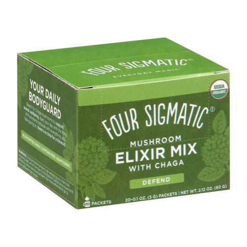 Four Sigmatic - Mushroom Elixir - Force Field In A Cup With Chaga - 20 Count - 4897039310387