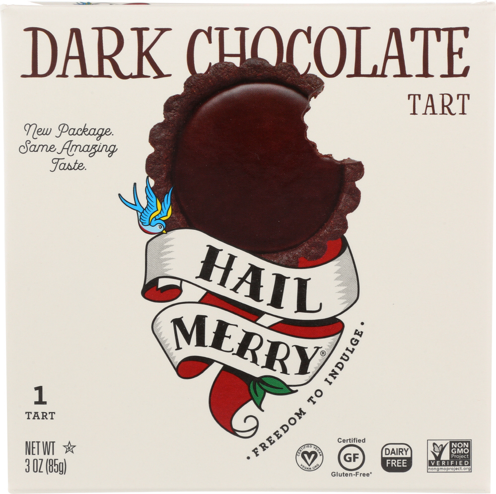 HAIL MERRY: Miracle Tart Gluten Free Chocolate, 3 oz - 0897053001050