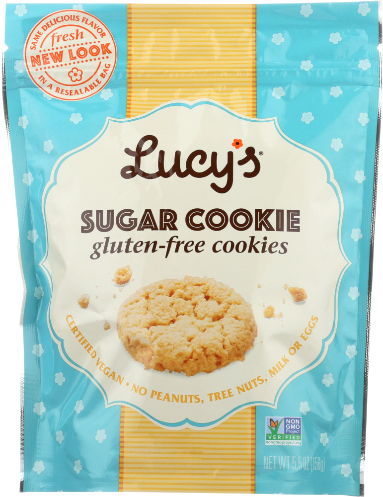 LUCY’S: Gluten Free Sugar Cookies, 5.5 Oz - 0897519001020