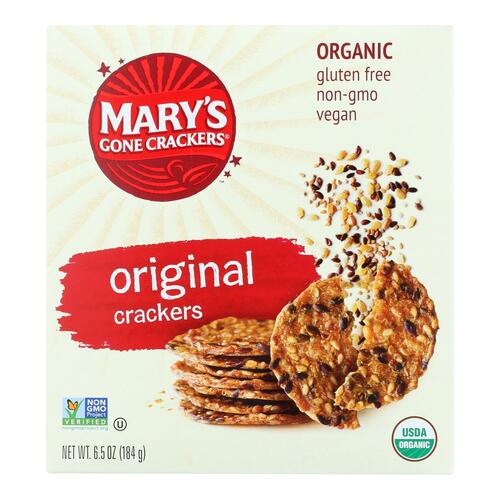MARY’S GONE CRACKERS: Organic Seed Crackers Original, 6.5 oz - 0897580000106
