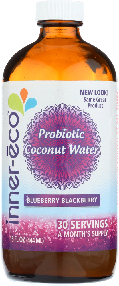 Blueberry Blackberry Sparkling Probiotic Coconut Water, Blueberry Blackberry - 897630002012