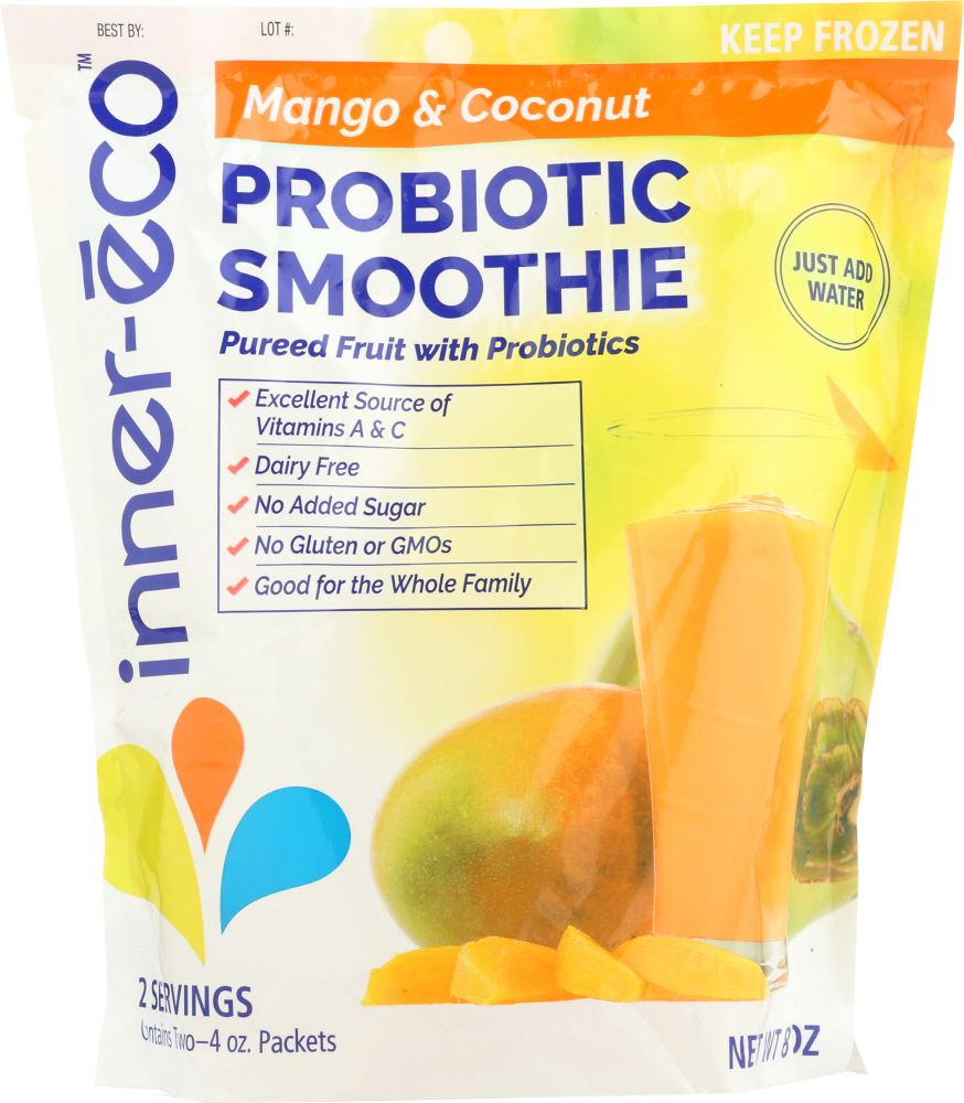 Probiotic Smoothie, Mango & Coconut - probiotic