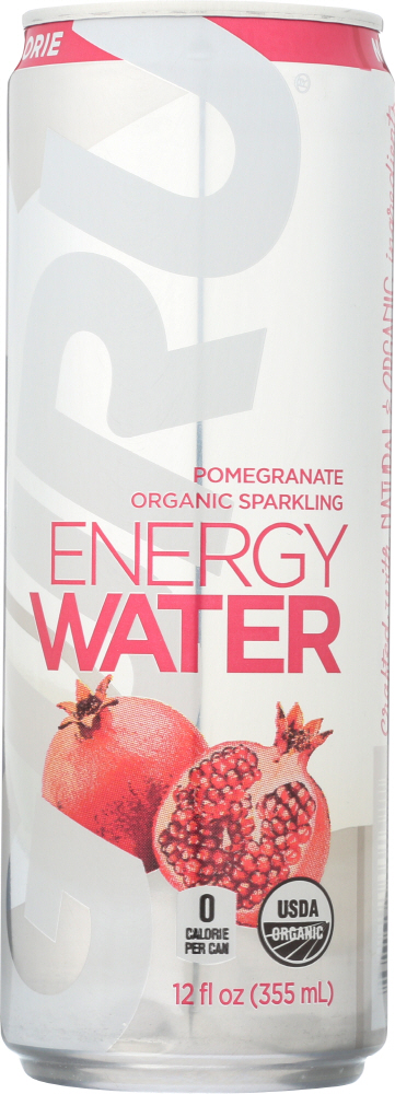 GURU: Water Sparkle Energy Pomegranate Organic, 12 oz - 0897658001387