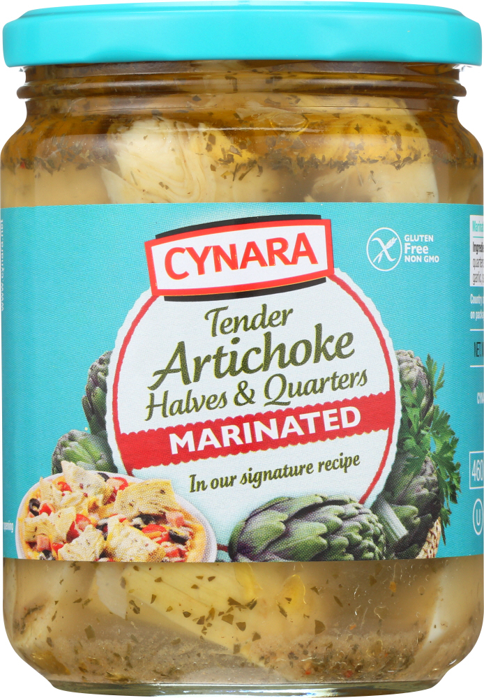 CYNARA: Marinated Artichoke Hearts Halves & Quarters, 14.75 oz - 0897693000161