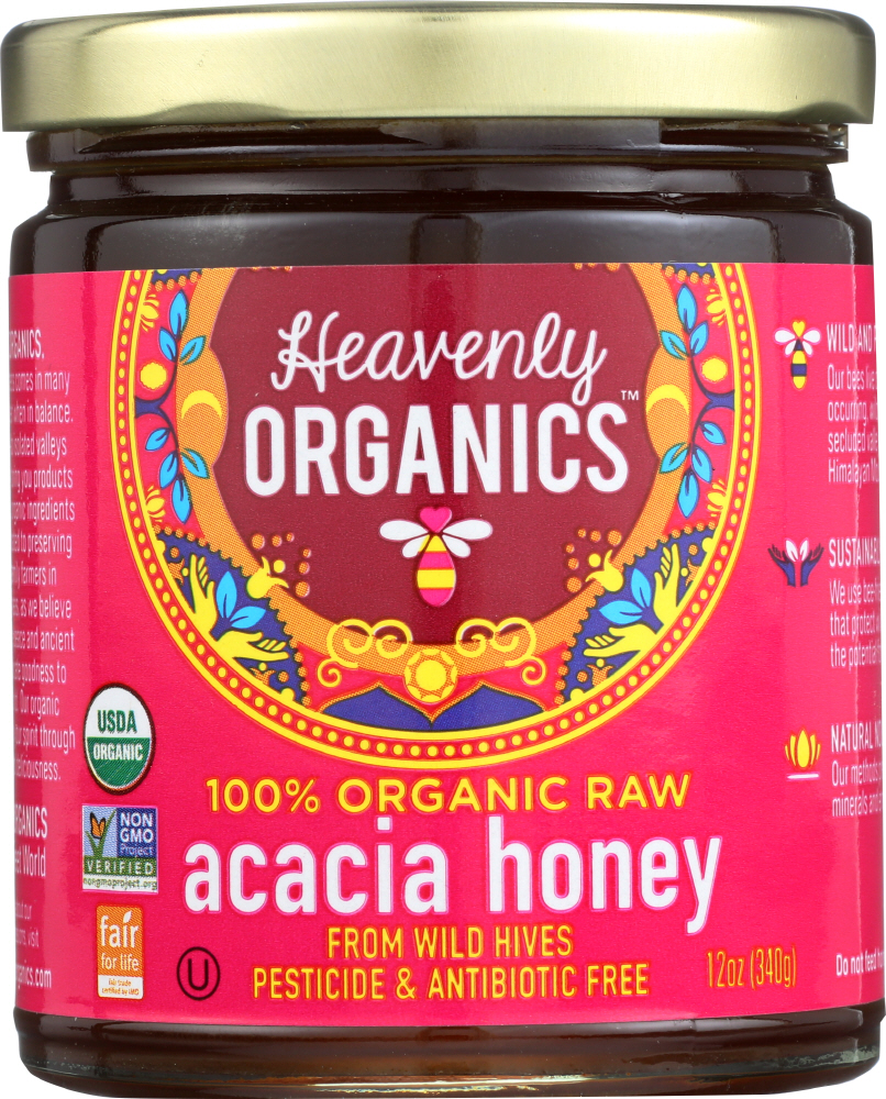 100% Organic Raw Acacia Honey - 897988000098