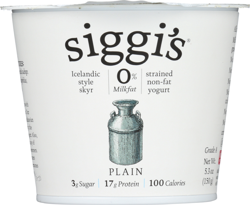 Plain Icelandic Style Skyr Strained Non-Fat Yogurt, Plain - 898248001008