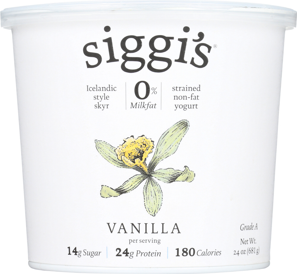 Vanilla Icelandic Style Skyr Strained Non-Fat Yogurt, Vanilla - 898248001428