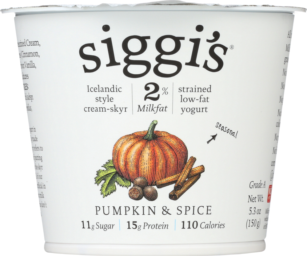 SIGGIS: 2% Seasonal Assorted Yogurt, 5.3 oz - 0898248001480