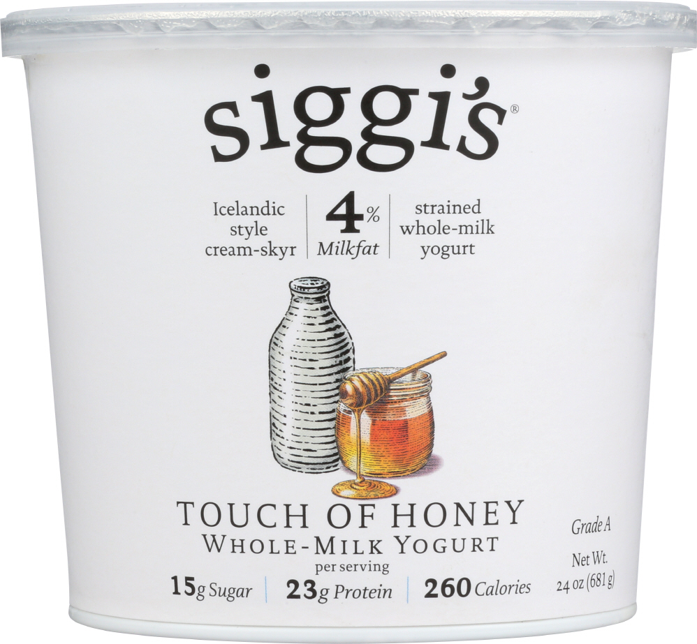 Touch Of Honey Icelandic Style Cream-Skyr Strained Whole-Milk Yogurt, Touch Of Honey - 898248001770