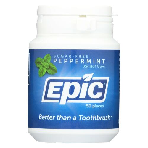 EPIC DENTAL: Gum Spearmint Xylitol, 50 pc - 0898414001504