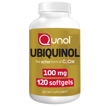 Qunol Ubiquinol CoQ10 100mg 120 Softgels - 898440001776
