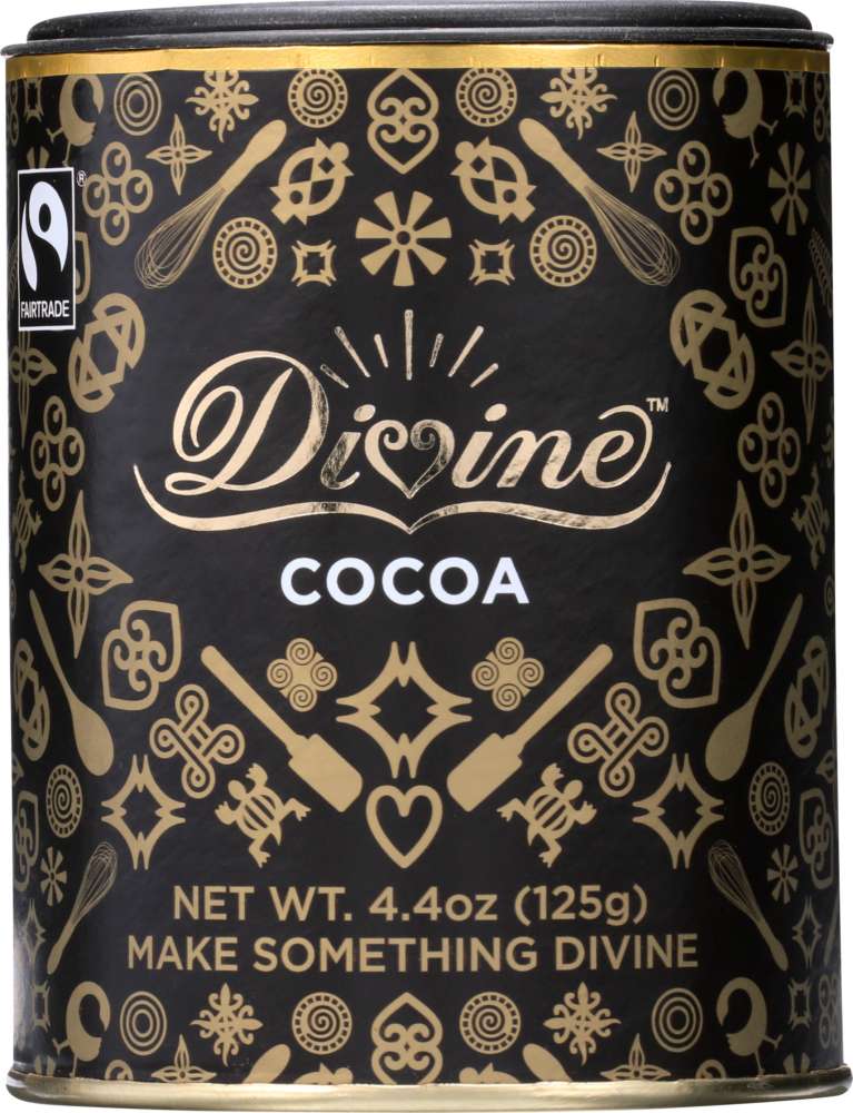 Divine Cocoa Powder - 4.4 Oz - Case Of 12 - 0898596001125