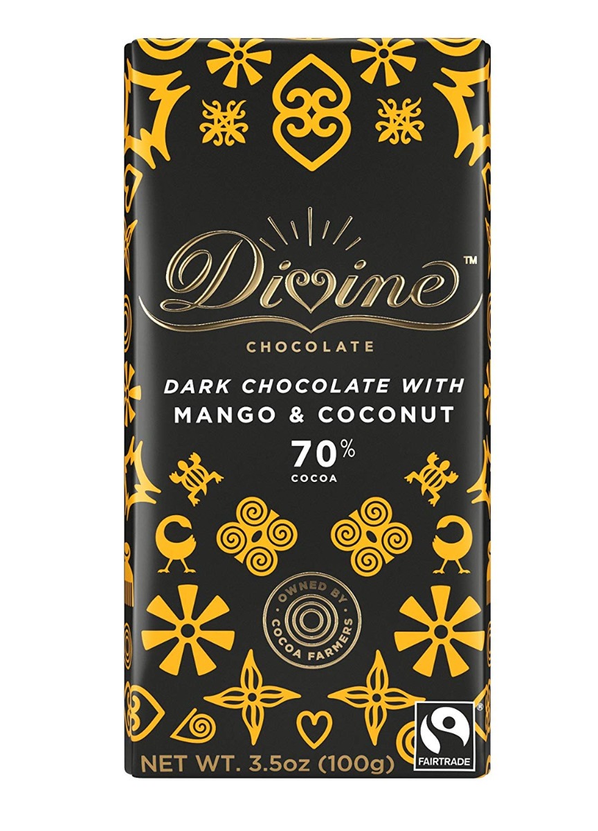 Dark Chocolate With Mango & Coconut - 898596001446