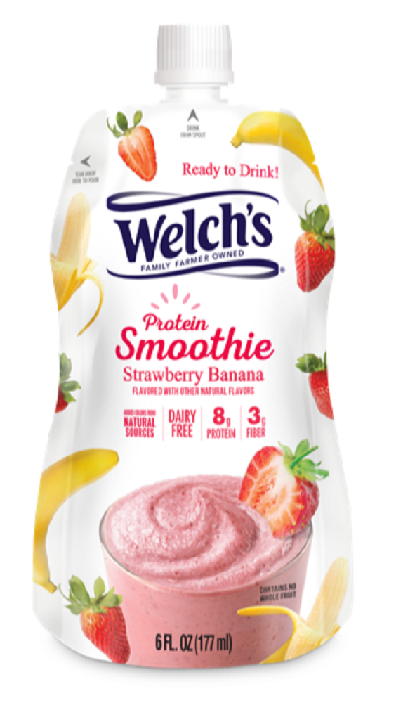 WELCH’S: Strawberry Banana Protein Smoothie, 6 oz - 0898806002843